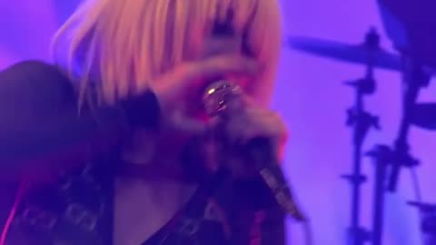 Miley cyrus in live show performing