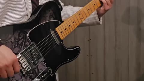 Trent Page's black paisley telecaster.