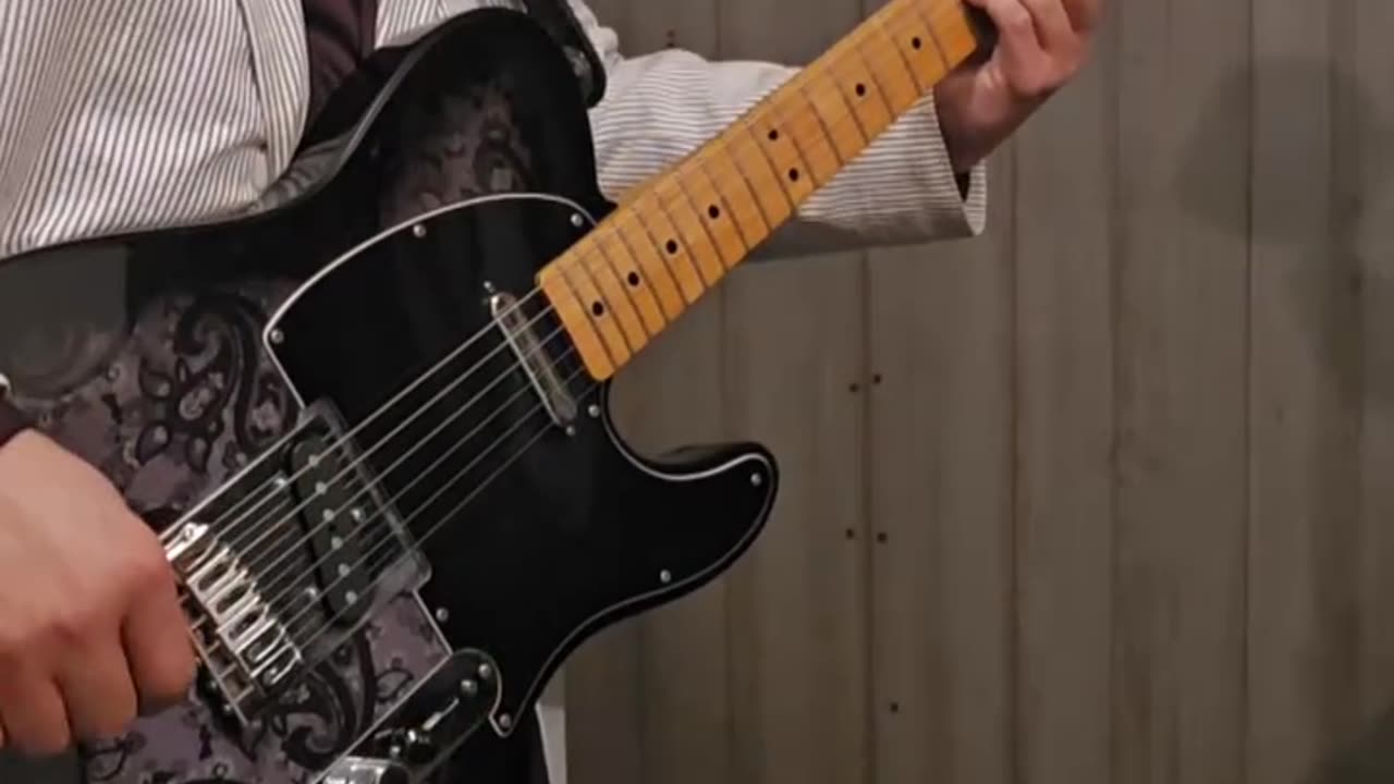 Trent Page's black paisley telecaster.