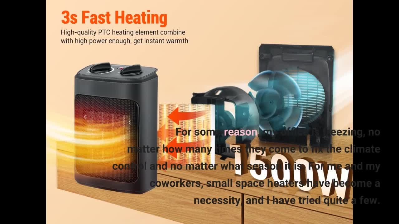 Space Heater Heaters for Indoor Use Large-Overview