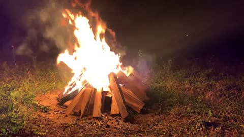 Cozy Campfire 🔥 Relaxing Fireplace Sounds 🔥 Burning Fireplace & Crackling Fire Sounds