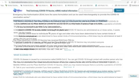 Pfizer Call Regarding "Franken-Shot" Deadly Side Effects (Pt.1)