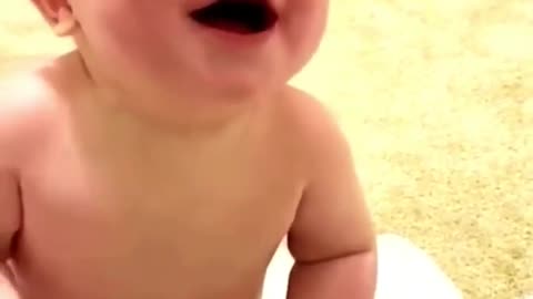 Laughing baby