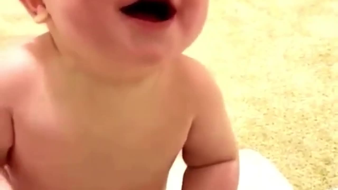 Laughing baby