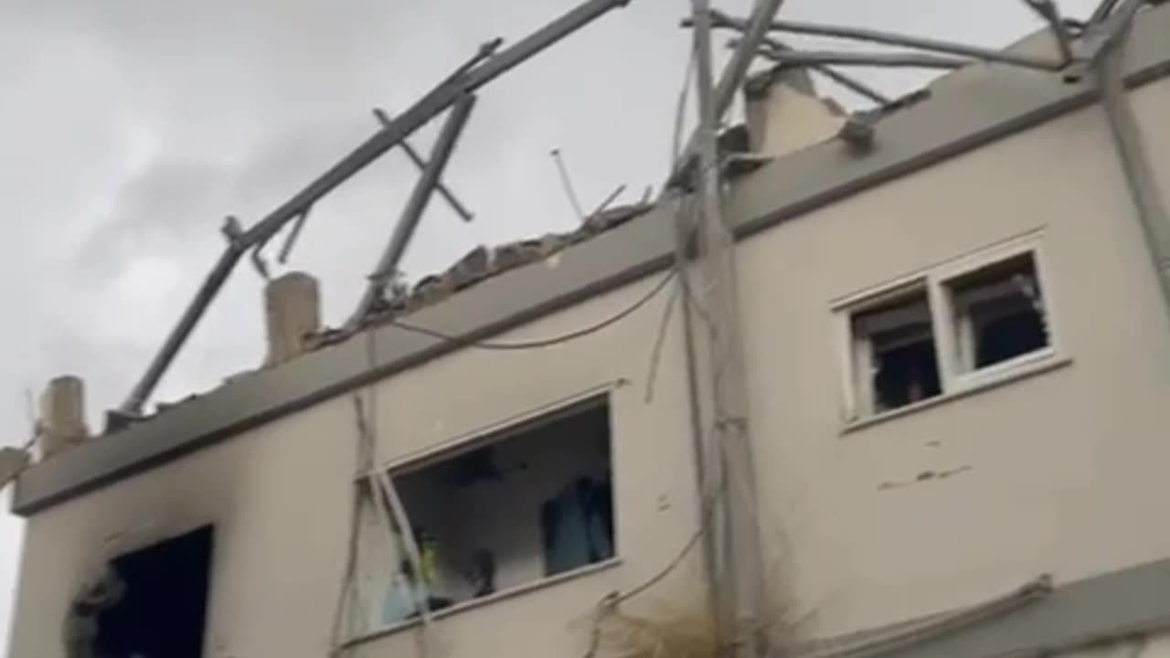 Additional footage from the scene of the fall last night in Shfaram that led to the