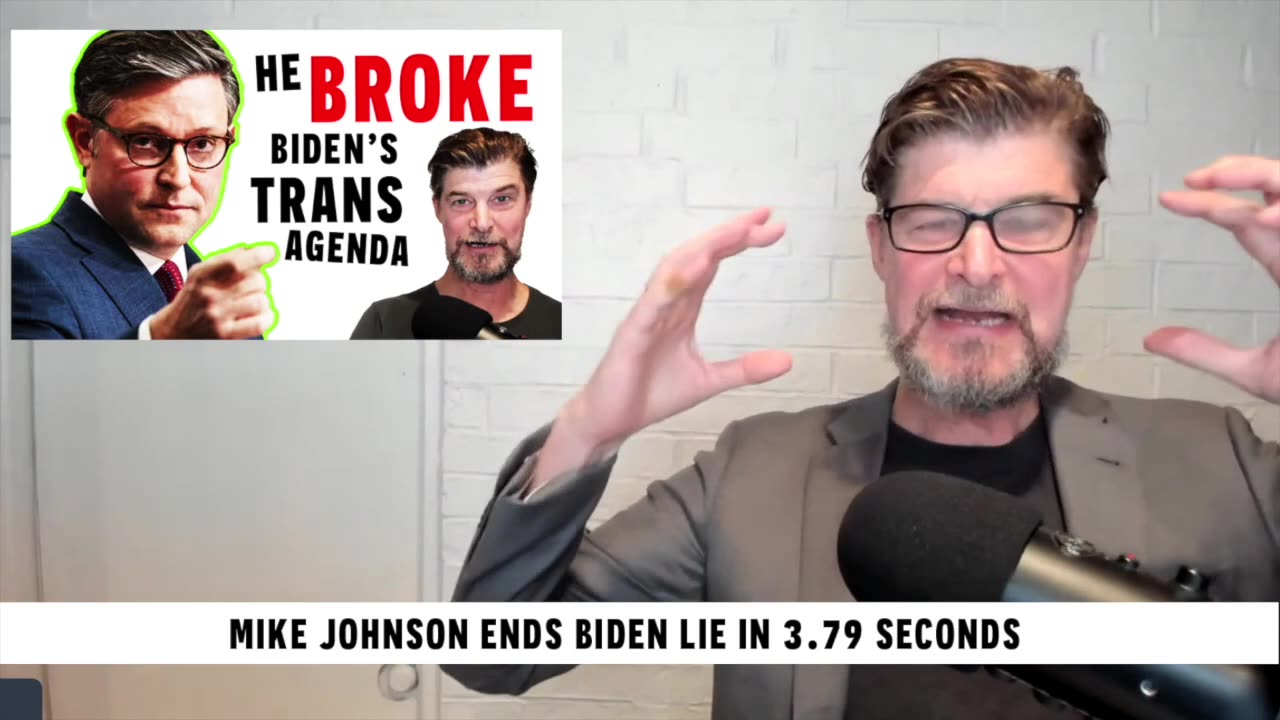 Mike Johnson ENDS Biden Lie In 3.79 Seconds