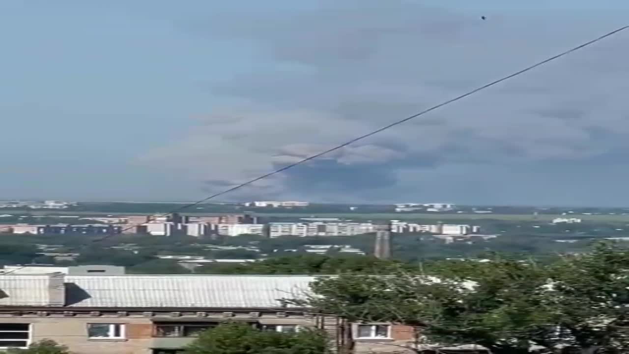 Luhansk region. Winter mountains. Minus another warehouse with ammunition from the occupiers. Gl