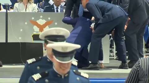 President Biden Falls During Air Force Commencement Ceremony