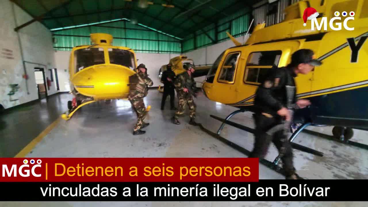 Detienen a seis personas vinculadas a la minería ilegal en Bolívar