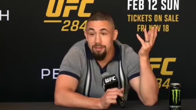 Robert Whittaker on Alex Pereira: Did ya see the size of the fella?