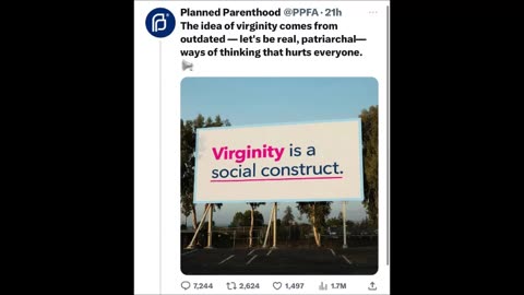 Planned Parenthood spreading their woke crap