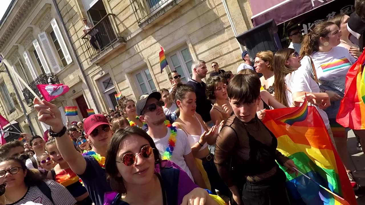 Bordeaux France Gay LGBTQIA+ Pride GoPro 2. 2015