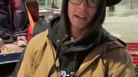 Construction worker from Alberta: they bought up all the hotels