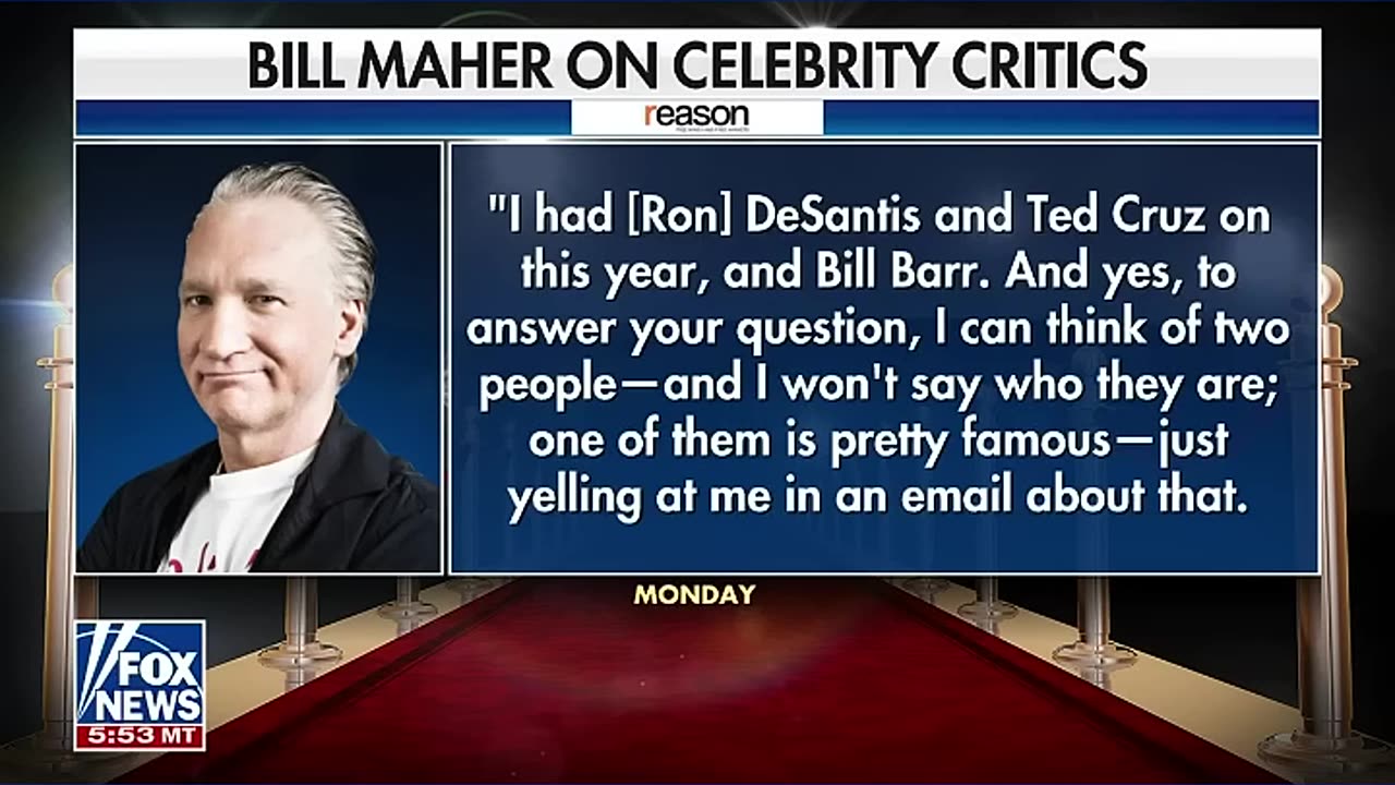 Bill Maher reveals a ‘famous’ liberal confronted him over ‘platforming’ GOP #shorts