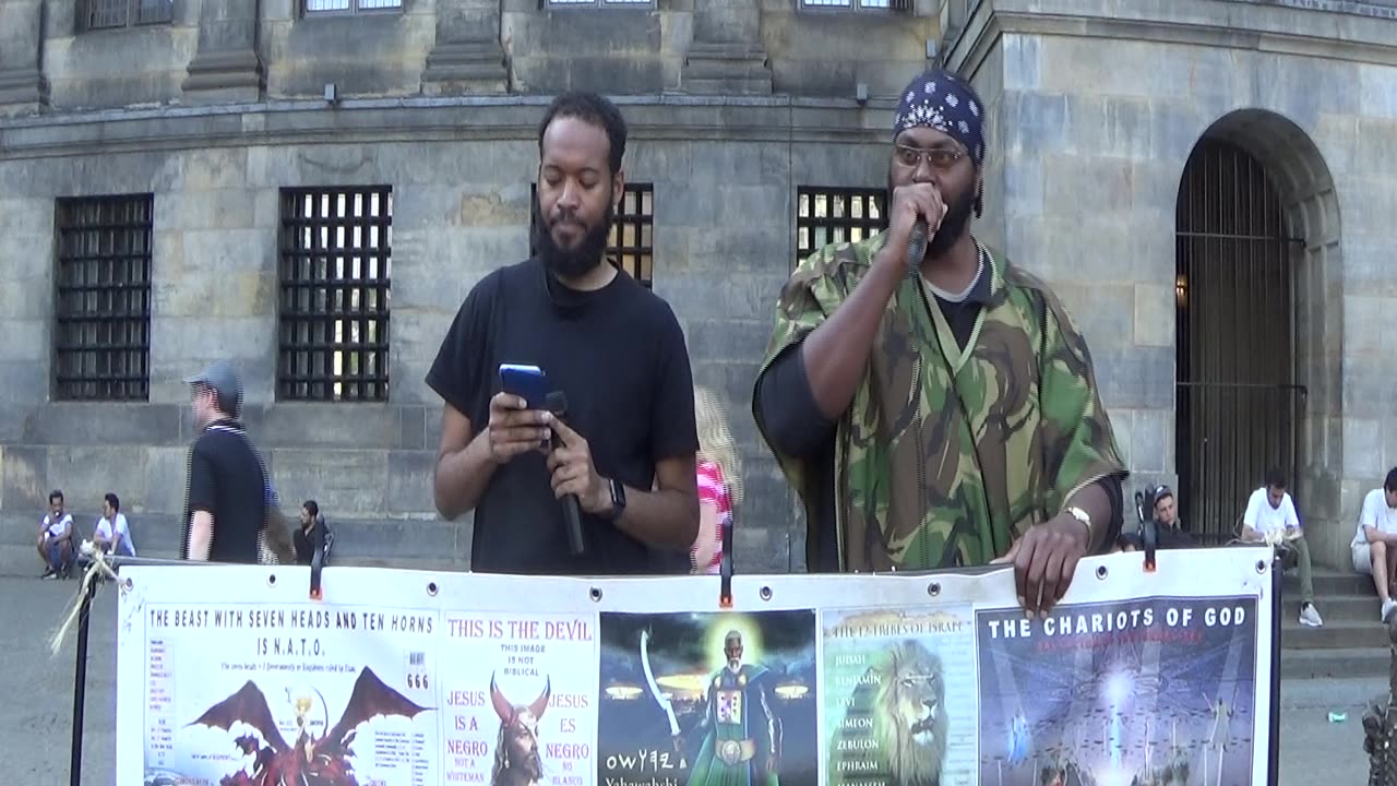 Hebrew Israelites Prophetic Camp Street Teaching 18 -5- 2024 Amsterdam (The Dam/Netherlands) Pt 1