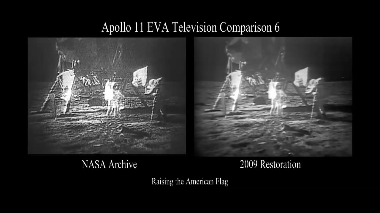 NASA "plant the flag", Raising American flag on moon