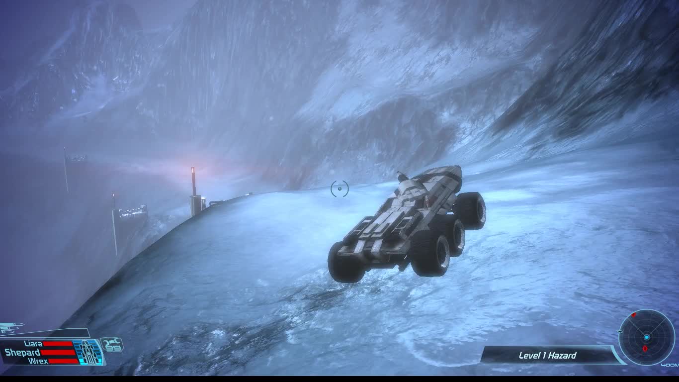 Shepard Crew Driving Mako Trying To Reach Peak 15 Vs Geths Troops Mass Effect Mod Game-Play