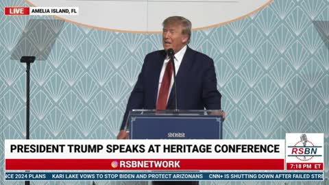 Trump Speech - Heritage's Annual Leadership Conference 4-21-22