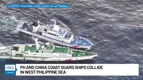 PH and China coast guard ships collide in West Philippine Sea | INQ
