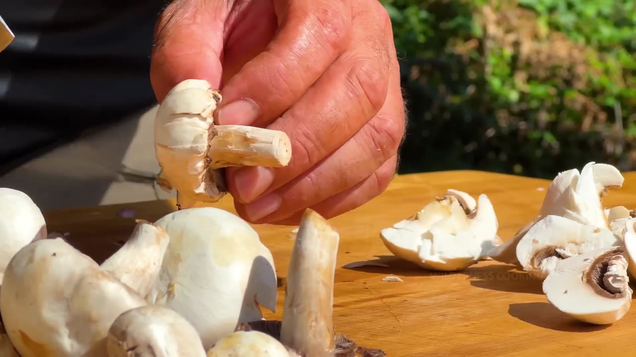 Recipe Turkey Testicles Fried In A Tandoor With Potatoes And Mushrooms