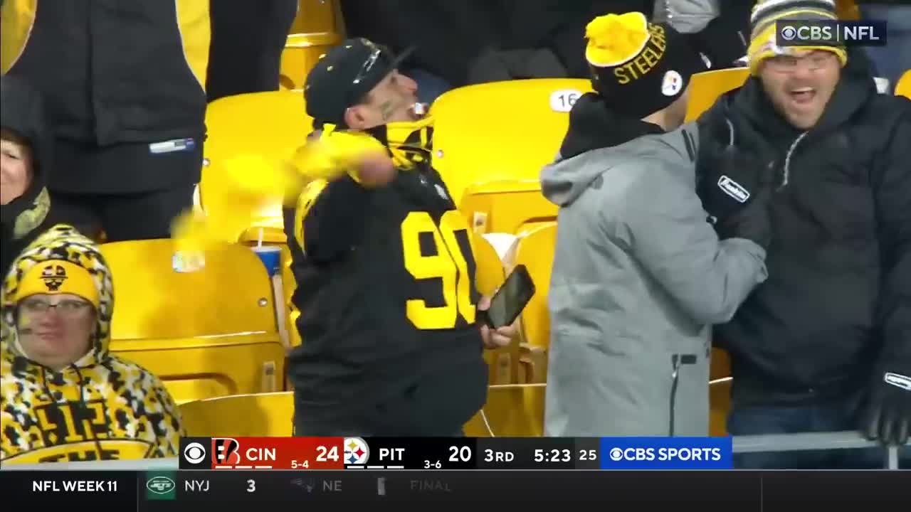 DONT BLINK! T.J. Watt Snatches an Interception!