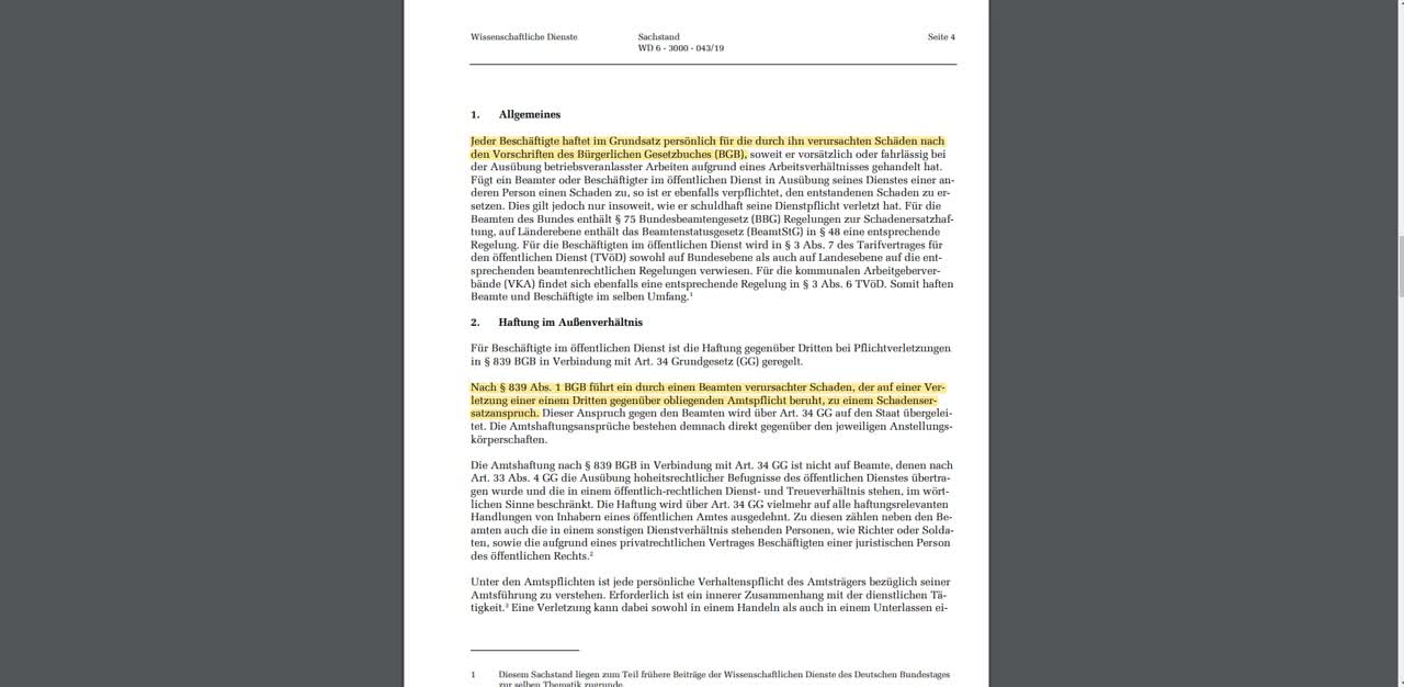 seit dem 8. Mai 1945 keine Beamten mehr in der Bundesrepublik Deutschland gibt.