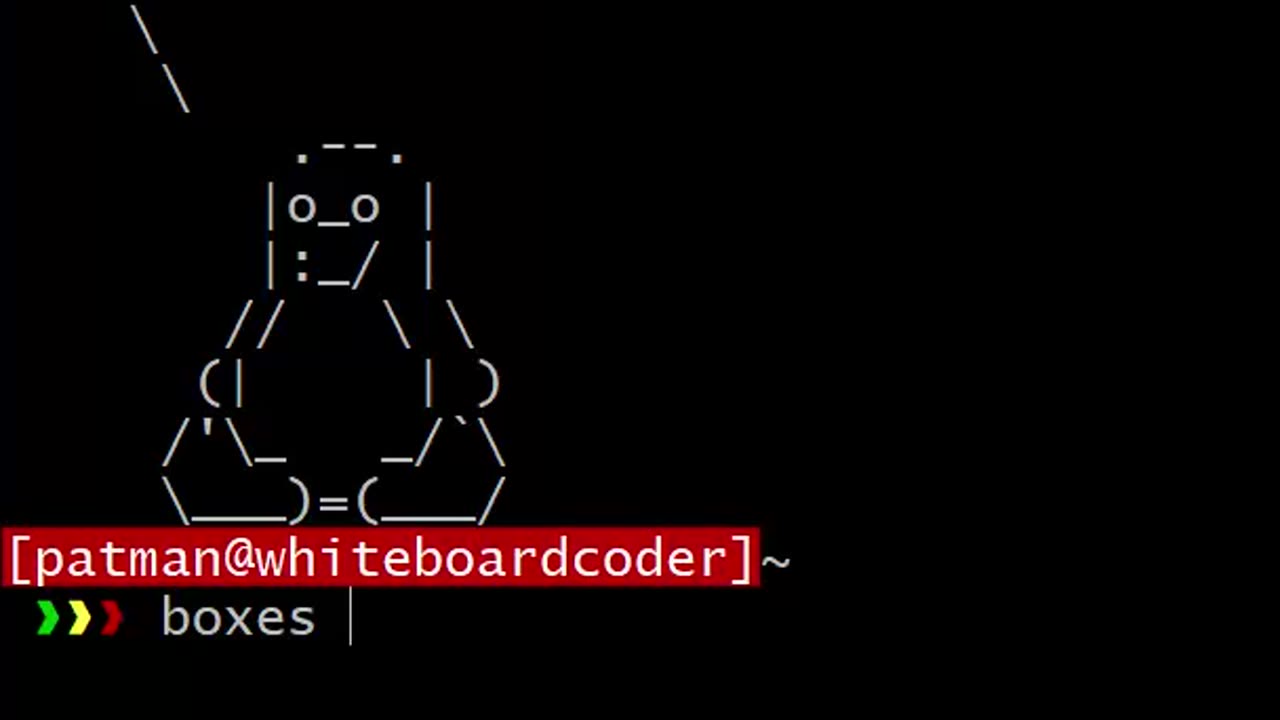 Linux: boxes