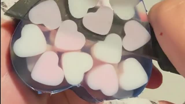 Good looking heart-shaped soap