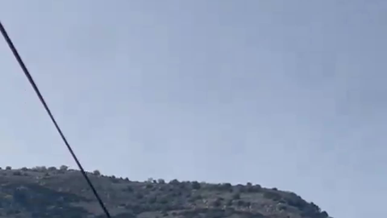 Footage of the Iron Dome engaging a barrage of Hezbollah rockets fired from