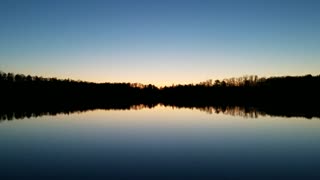 Perfect sunset over White Deer Lake in May