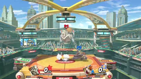 King Dedede vs Bowser on Spring Stadium (Super Smash Bros Ultimate)