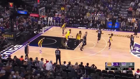 LAKERS VS KINGS 1ST AND 2ND QUARTER HIGHLIGHTS