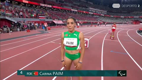 Carina Paim na final dos 400m t20