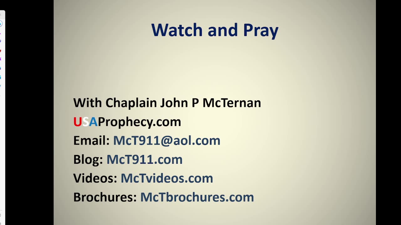 Watch and Pray and Bible Study