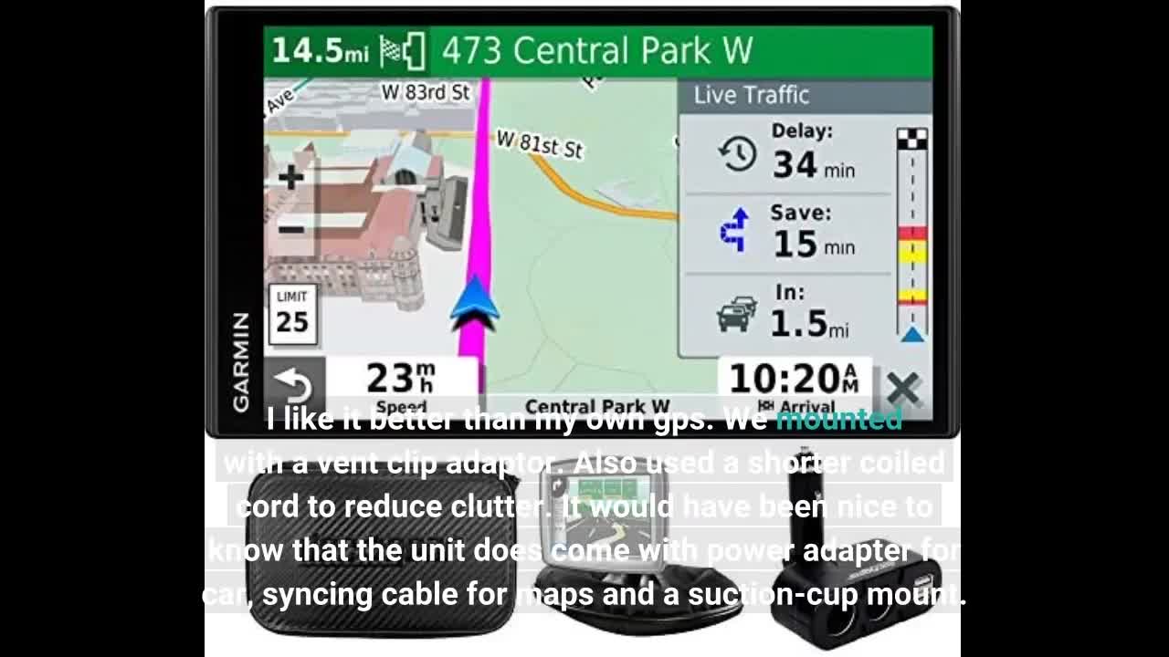 Garmin Drive 51 USA LM GPS Navigator System-Overview