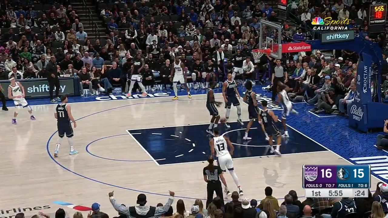 NBA - The SPEED on the break. The POWER on the slam. Fox things. Kings-Mavs