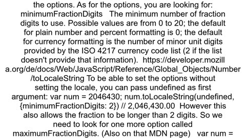 How to use toLocaleString and tofixed2 in JavaScript