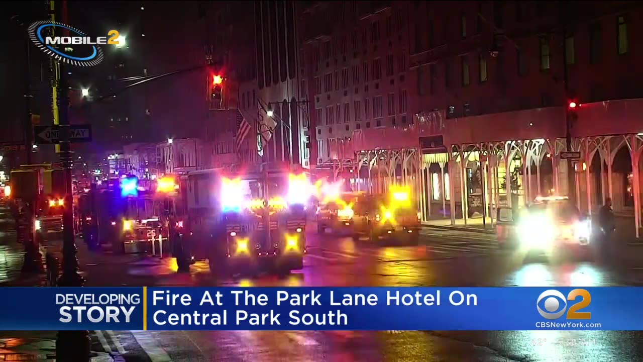 Fire breaks out at Central Park hotel