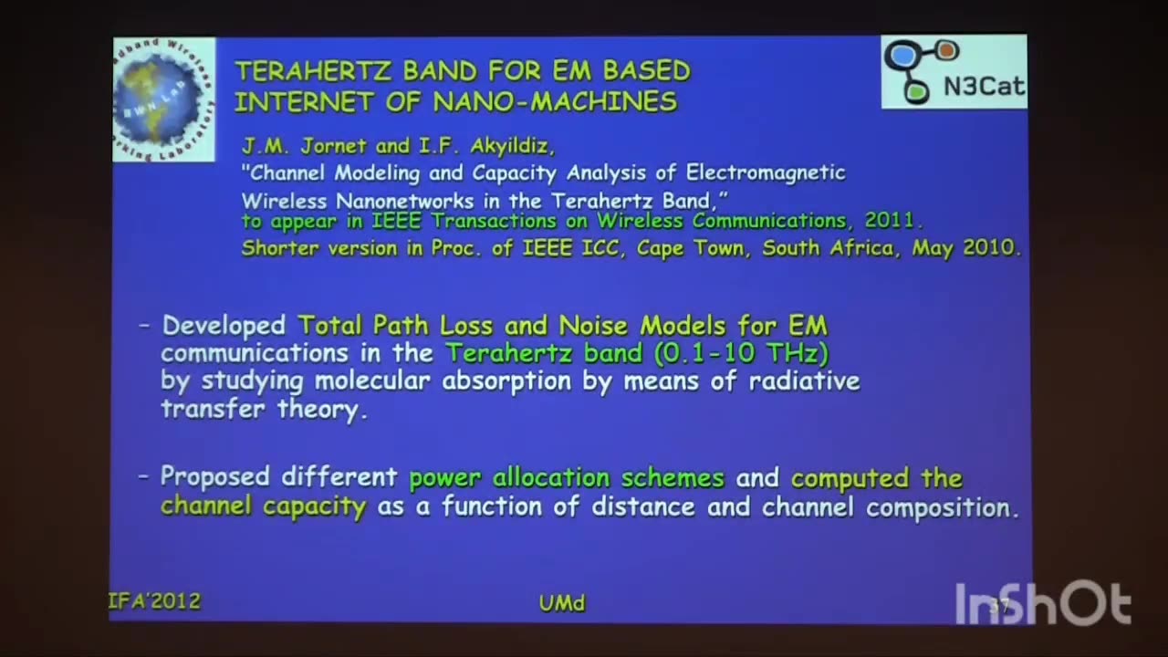 IEEE SENSORS: Prof. Ian F. AKYILDIZ: Fundamentals of Molecular Nano-Communication Networks Intra-Body Biosensors