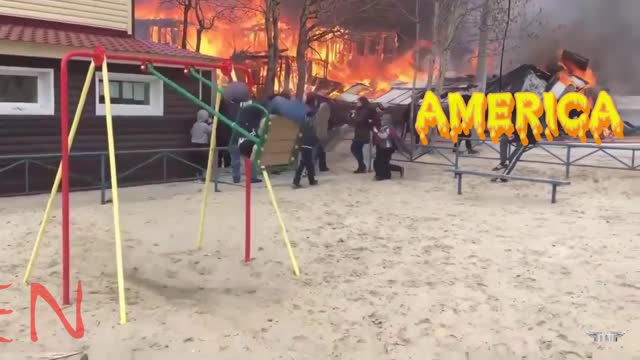 Biden swings while America burns