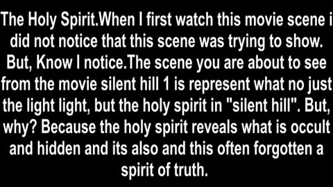 The Holy Spirit in "Silent Hill"