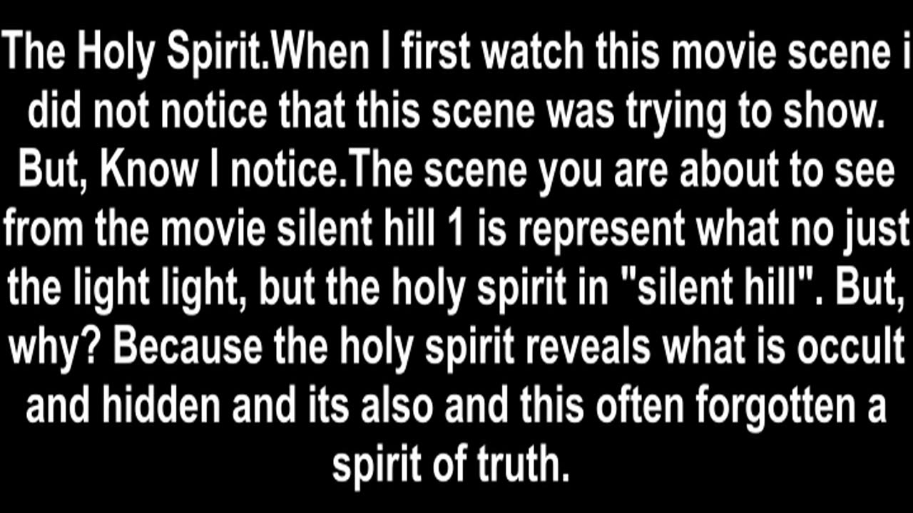 The Holy Spirit in "Silent Hill"