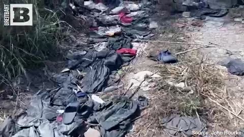 AMERICA THE LANDFILL: Exclusive Video Shows Heaps of Trash Strewn Across Southern Border by Migrants