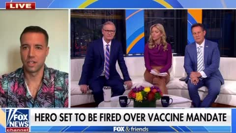 Hero to be fired over vaccine mandate.