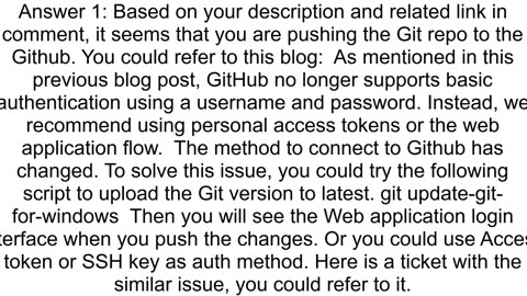 GIT Repo Error Failed to push to the remote repository