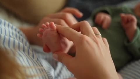 Massage baby feet