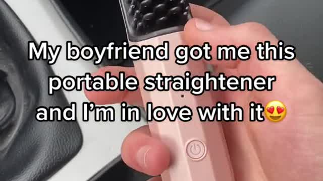 My boyfriend got me this portable straightener and I'm in love with it