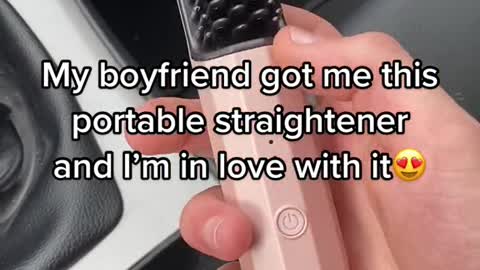 My boyfriend got me this portable straightener and I'm in love with it