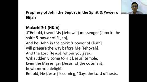 Prophecies of the appearance of John the Baptist & Elijah