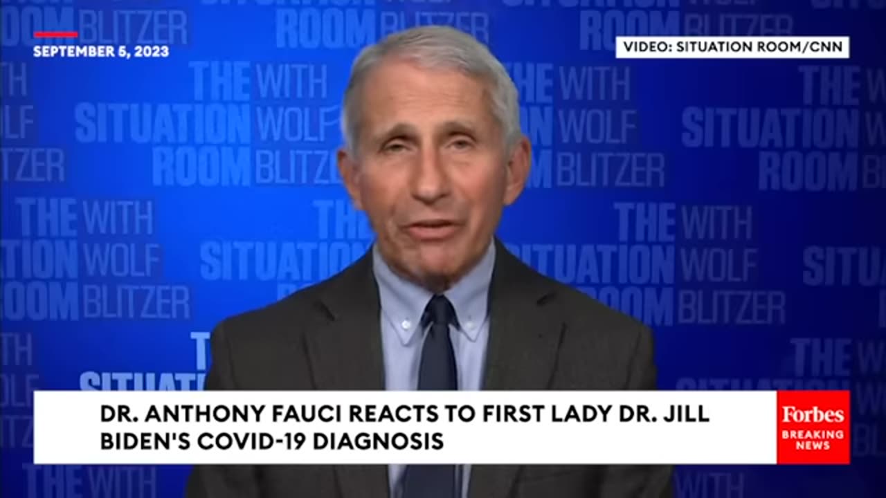 Dr. Anthony Fauci Reacts to First Lady Dr. Jill Biden Getting COVID-19